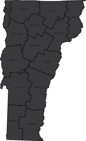 State Map - Vermont